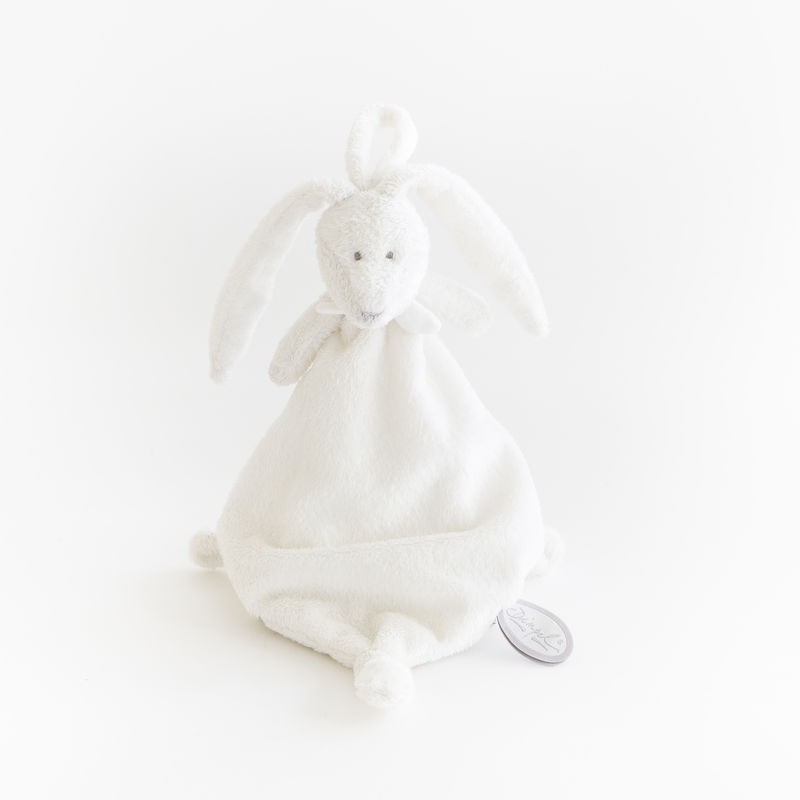  flore the rabbit baby comforter with pacifinder white 
